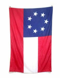 アメリカ連合国 7星 スター ビッグサイズ フラッグ アメリカ国旗 118 x 182 フラッグ 星条旗 ガレージ インテリアヴィンテージ