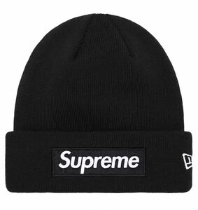 シュプリーム ニューエラ Black Box Logo ビーニー Beanie 