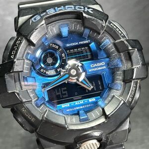 CASIO カシオ G-SHOCK ジーショック GarishColor GA-710-1A2 腕時計 クオーツ アナデジ ワールドタイム 多機能 ブラック 動作確認済み