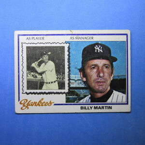 1978 Topps #721 Billy Martin (MANAGER)