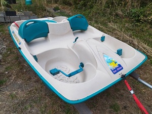 未使用訳アリ☆SUN DOLPFIN社製SUN SLIDER PEDAL BOAT☆足漕ぎボート5人乗り☆5月20日〜6月10日に千葉県南房総市で受取出来る方限定です☆