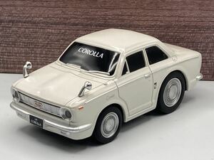 即決有★プルバックカー トヨタ 初代 カローラ 1966 TOYOTA COROLLA 1st 白 ホワイト★ミニカー