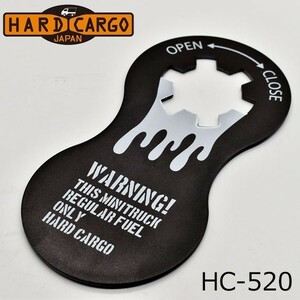 HARDCARGO フューエルフラップ ブラック ハイゼットトラック(S500P/S510P) 給油口の液だれを防ぐ 軽トラック用 ハードカーゴ HC-520