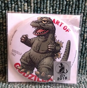 GODZILLA ゴジラ SD 缶バッジ 1962年 未開封品 昭和ゴジラ 東宝 怪獣 特撮