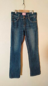 gEDWIN Vi jeans エドウィン ストレッチデニムパンツ ストレッチジーンズ レディース 28インチ Lサイズ Something ウエスト61cm