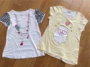 ☆UNIQLO ユニクロ ガールズ 半袖Tシャツ 140cm 同梱可能