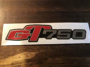 スズキGT750ステッカー　検：サイドカバーエンブレム・デカール・純正風・GT250GT380GT550GT750サンパチG7ジーナナ