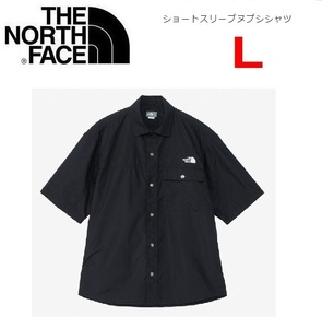 THE NORTH FACE ザノースフェイス ショートスリーブ ヌプシシャツ ブラック L　NR22331　メンズ　半袖シャツ　アウトドア　キャンプ