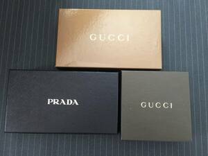 GUCCI/グッチ PRADA/プラダ 収納ケース 3点まとめて アクセサリー等