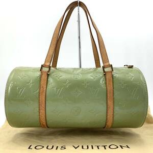 1円 美品 LOUIS VUITTON ルイヴィトン モノグラム ヴェルニ ベッドフォード ハンドバッグ ボストンバッグ トート 筒型 レザー LV 保存袋付