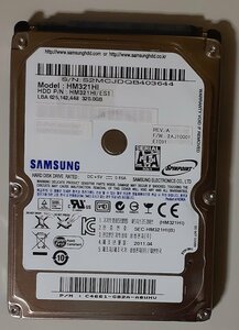 4238 2.5インチ内蔵SATAハードディスク 320GB 9.5mm 5400rpm SAMSUNG HM321HI 13240時間 正常 Mac/Win