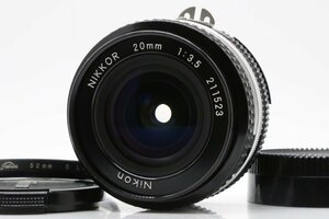 美品 レア Nikon Ai-s Ais Nikkor 20mm f3.5 超広角 単焦点 マニュアル オールドレンズ