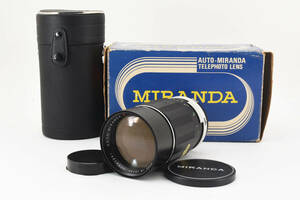 【稀少な元箱付き】 MIRANDA ミランダ AUTO-MIRANDA E 200mm F3.5 カメラ レンズ 現状品　同梱可能　#8850