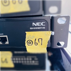 ◎67【通電OK】NEC QX-S1016GT-4G B02014-01002 1GbEベーシックレイヤ2スイッチ 10/100/1000BASE-T SFPスロット IPV6 EEE機能 エヌイーシー