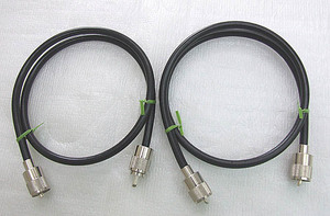 MP-MPコネクタ付　同軸ショートケーブル　5D-2V　0.75m　MP-MP　 が　2本です。