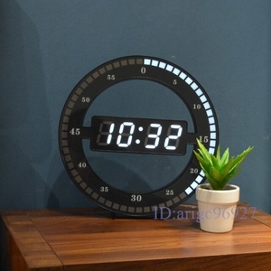 O759★新品壁時計 創造的 デジタル 電子 シンプル 装飾 インテリア おしゃれ 壁掛け LED DIY 置き時計 輸入雑貨
