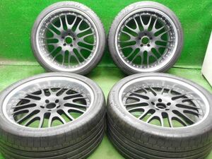 中古 ホイールタイヤ 4本 285/35R23 2018年製 8分山 ハーマン エディションレース ラジアル タイヤ ピレリー P-ZERO