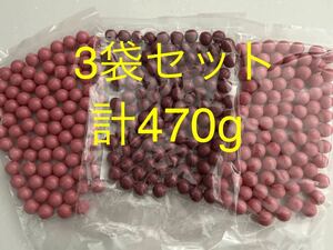 送料230円～3袋セット 計470ｇ イチゴチョコ玉＆ブルーベリーチョコボール アウトレット 大量工場直売お買い得 格安