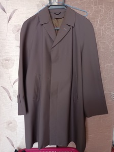 メンズ　ラグランコート　ダークグレー　古着　XL