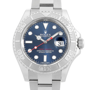 ロレックス ヨットマスター ロレジウム 116622 ブルー ランダム番 中古 メンズ 腕時計