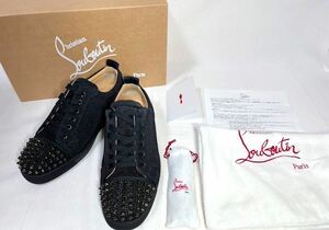 【最終価格】美品 Christian Louboutin ルブタン スタッズ 靴 シューズ 黒 メンズ 42 27㎝相当