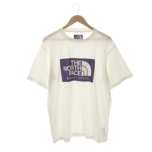 ノースフェイス パープルレーベル THE NORTH FACE PURPLE LABEL H/S Logo Tシャツ 半袖 ロゴ XL 白 紫 NT3064N /MI ■OS メンズ