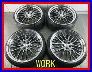 ■中古タイヤホイール■　WORK SCHWERT SG2 20インチ 9J +40 5H 114.3 LIONHART LH-FIVE 215/35R20 86W 夏タイヤ S 激安 送料無料 K64