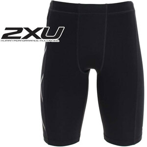 未使用　2XU ツータイムズユー ハーフタイツ PWX パワーショートタイツ Mサイズ　陸上　ランニング　サッカー　フットサル