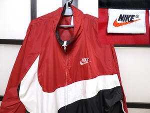 90s ナイキ ビッグスウォッシュ ナイロン ジャケット / 90年代 NIKE BIG SWOOSH VINTAGE ビンテージ JACKET