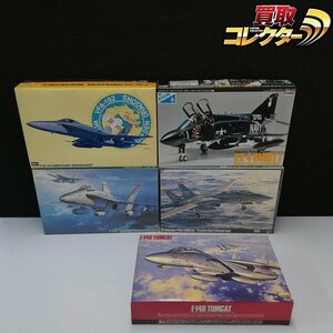 mT965d [未組立] ハセガワ 1/48 グラマン F-14A トムキャット 太平洋空母航空団 VX-4 バンディ1 F-4J 他 | プラモデル H