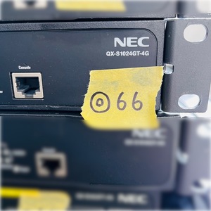 ◎66 NEC QX-S1024GT-4G B02014-01003 1GbEベーシックレイヤ2スイッチ 10/100/1000BASE-T SFPスロット IPV6 イーサネット エヌイーシー