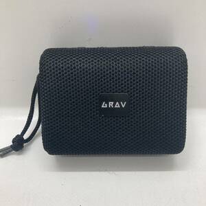 【1円～】GRAV 小型 スピーカー 黒 ブラック 音楽 Bluetooth ブルートゥース【中古品】