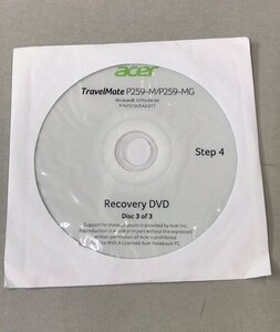 2YS0013★現状品★acer Travel Mate　P259-M/P259-MG　windows10 Pro 64-bit Recover DVD Disc 3of 3