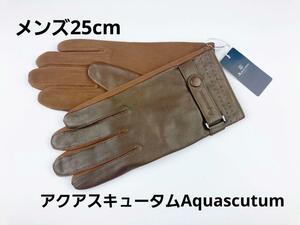 即決★アクアスキュータムAquascutum　メンズ革手袋25㎝　№T3-45　新品