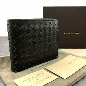 ☆送料無料☆ 未使用品 BOTTEGAVENETA 二つ折り財布 総イントレチャート 箱付き 456