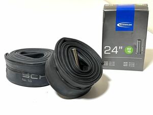 【送料無料】24インチ米式チューブ Schwalbe AV10 24×1.50-2.40 バルブ長40mm 新品2個セット