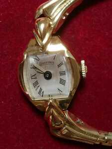 アンティーク　DUFONTE 　ルシアンピカール　LP レディース18K手巻　腕時計　