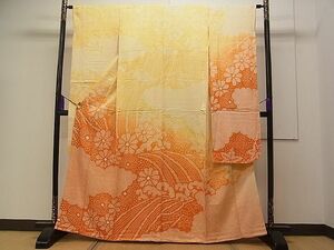 平和屋川間店■豪華振袖　絞り　菊　立波文　逸品　vf8347