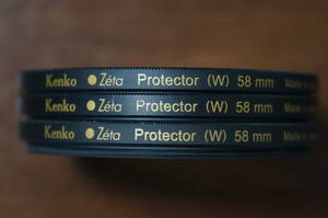 [58mm] Kenko Zeta Protector (W) 高級保護フィルター 980円/枚