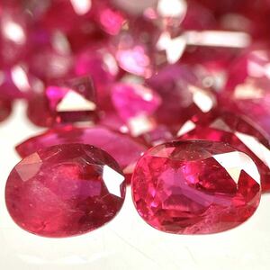 (天然ルビーおまとめ)m 30ct 裸石 宝石 ruby コランダム 紅玉 jewelry corundum ジュエリー K②
