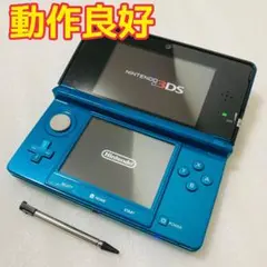 【人気カラー・動作品】ニンテンドー3DS アクアブルー 本体 ゲーム 青