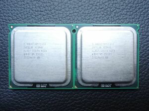 Intel LGA771 Quad Core Xeon E5335 SLAC7 2.00GHz/8M/1333 COSTA RICA 2個セット Dual動作画面有 定形外発送￥240可