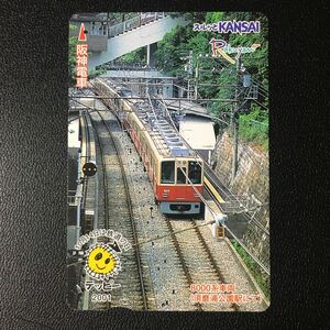 阪神/記念カード「鉄道の日記念(2001)」ーらくやんカード(使用済スルッとKANSAI)