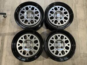 【2304035】WORK Seeker GX S6X ホイール 16×7.5J +30 +48 PCD100 4H キューブにて使用 コンパクトカー カスタムカー 等