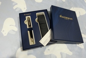 WATERMAN【￥2万4,200円↑↓】カレン　ブラック・シーST＆ウォーターマンペンケース×1個　未使用保管品