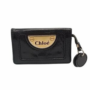 Chloe クロエ レザー 6連キーケース ブラック 保存袋・箱付き レディース 服飾小物 鍵入れ fe ABA3
