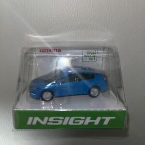 ホンダ インサイトHONDA INSIGHT (ZE2/3) キーチェーン　ミニカー ブルーメタリック LEDライト点灯　カラーサンプル