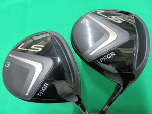 【中古】 PRGR　プロギア　2021　LS　フェアウェイウッド　2本セット　3Ｗ＆5Ｗ 【R／M-37】 スピーダーエボリューション for PRGR　HC付き