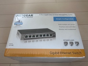 NETGEAR　ギガビットスイッチ GS108E-300JPS スイッチングハブ 8ポート 未開封新品
