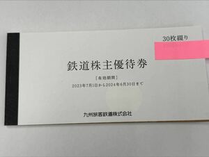 JR九州 株主優待券 1日乗車券 30枚セット 有効期間 2024年6月30日まで 優待券 割引券-